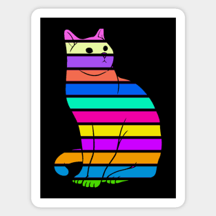 Colorful Cat Sticker